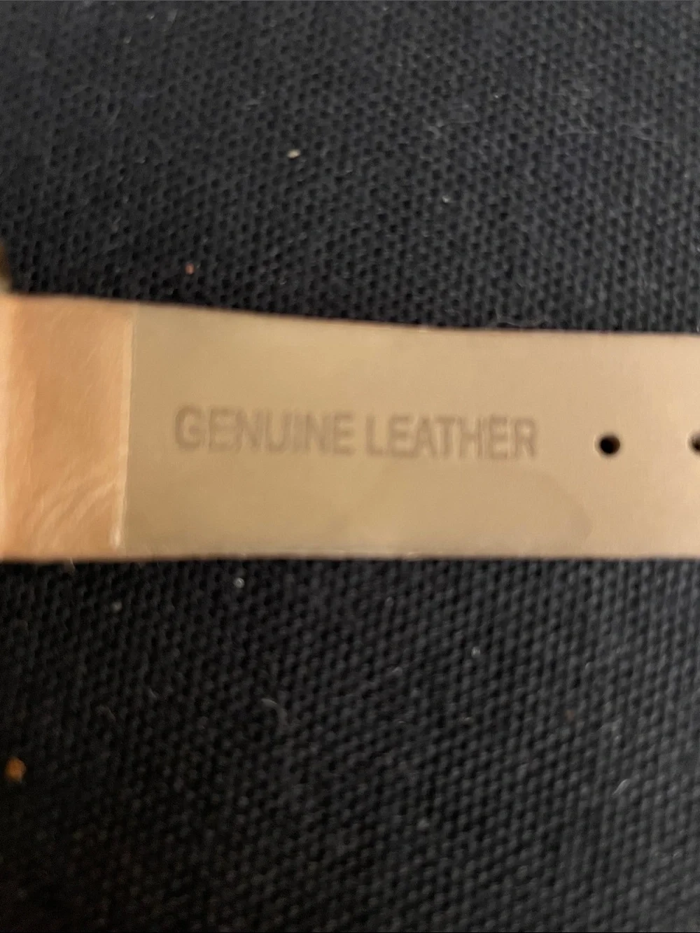 Charming Charlie Gold Case Watch with Tan Strap